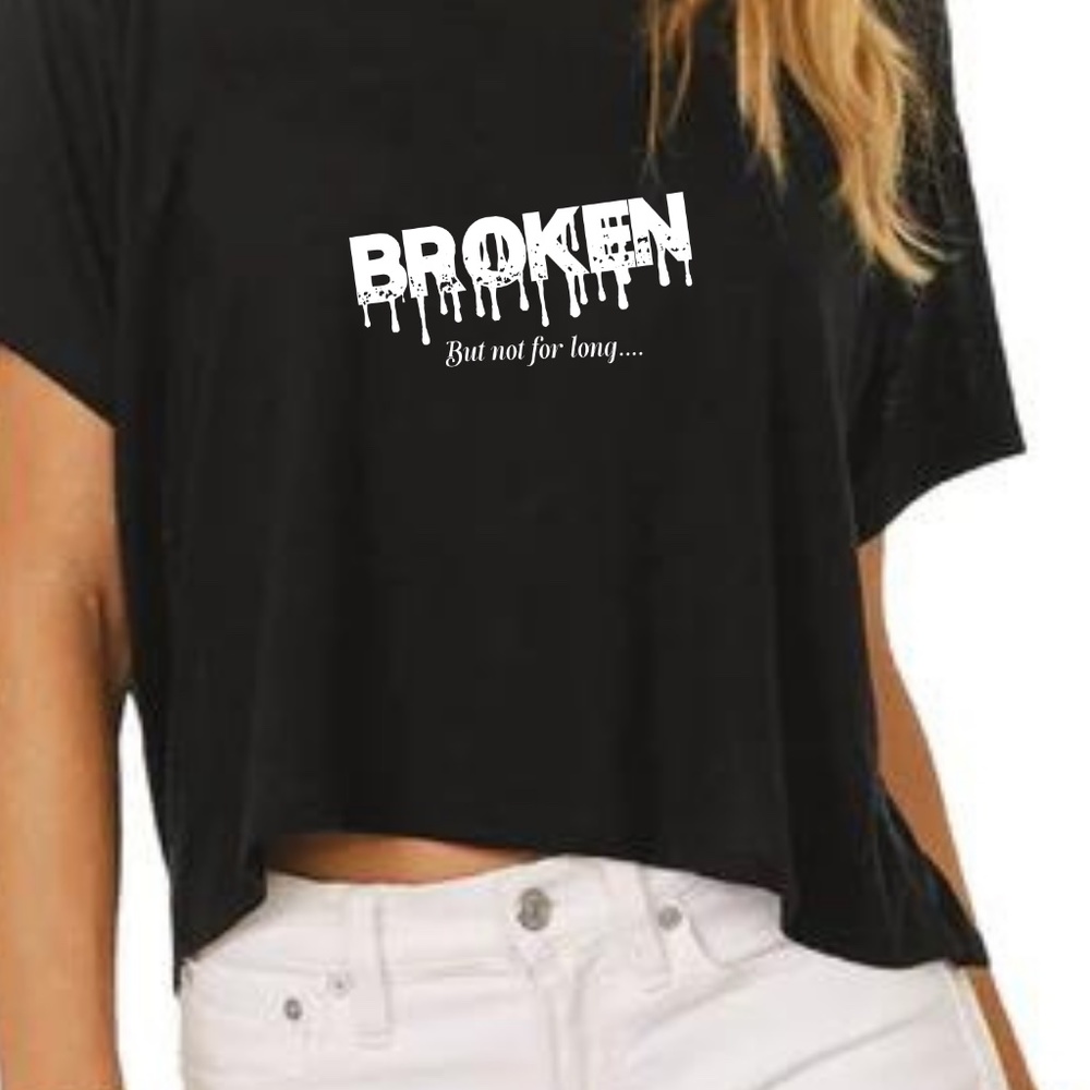 Women black top.  Broken